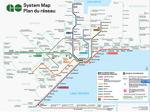 Go Transit Map